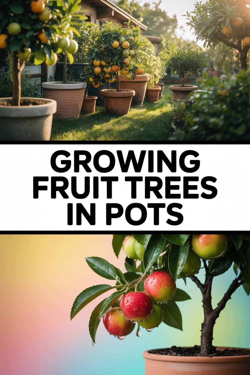 Growing fruit trees in pots