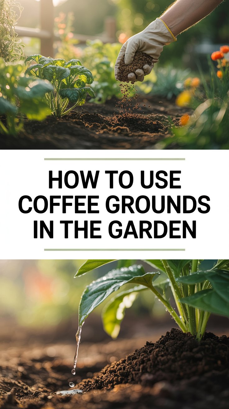 How to use coffee grounds in the garden