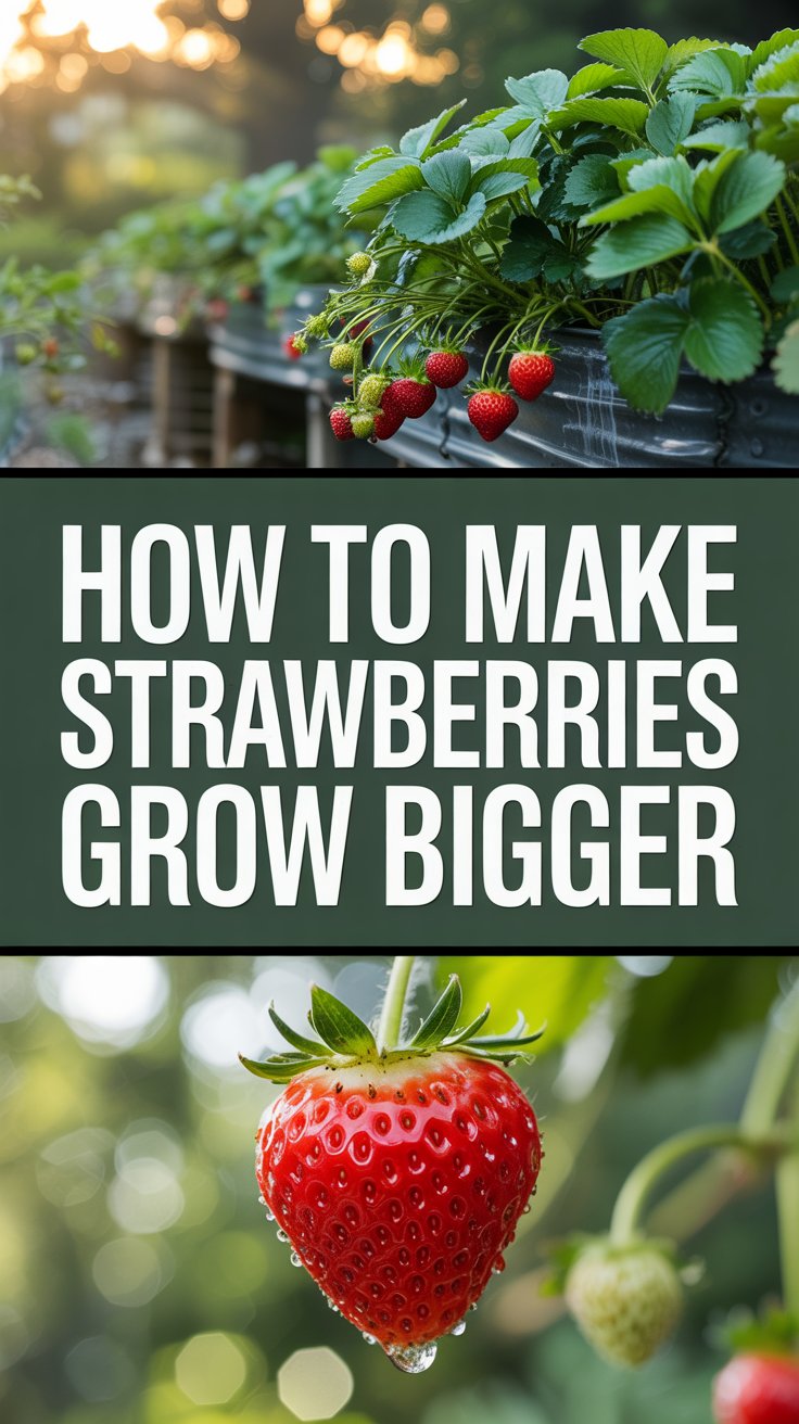 How to make strawberries grow bigger
