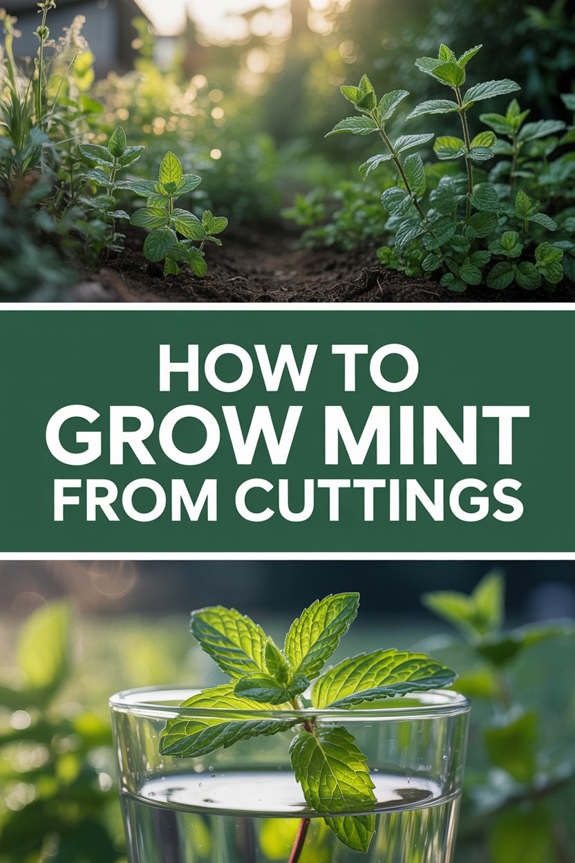 How to grow mint from cuttings