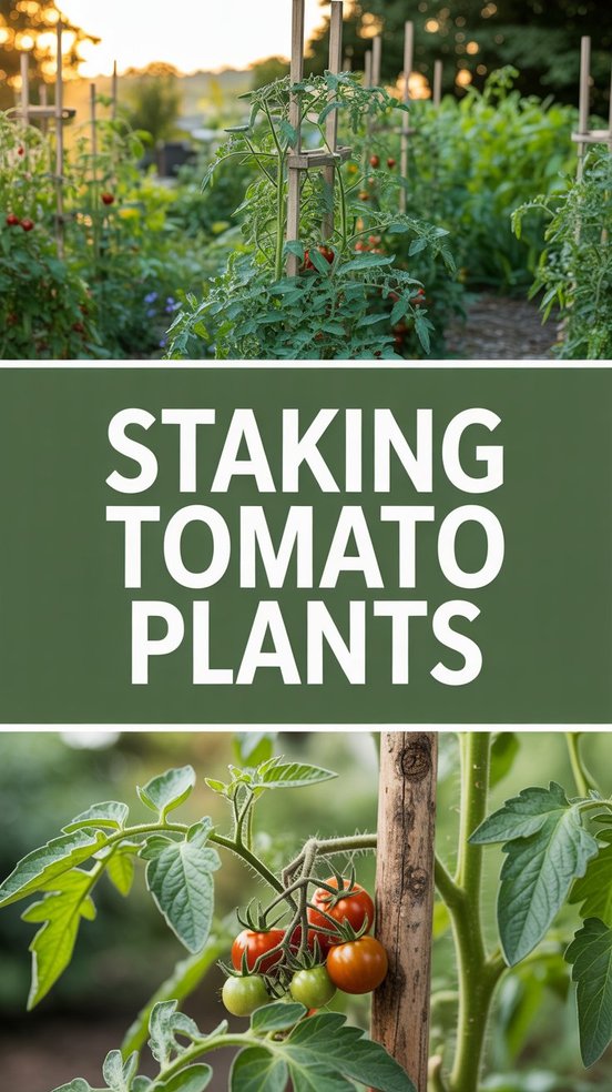 staking tomato plants