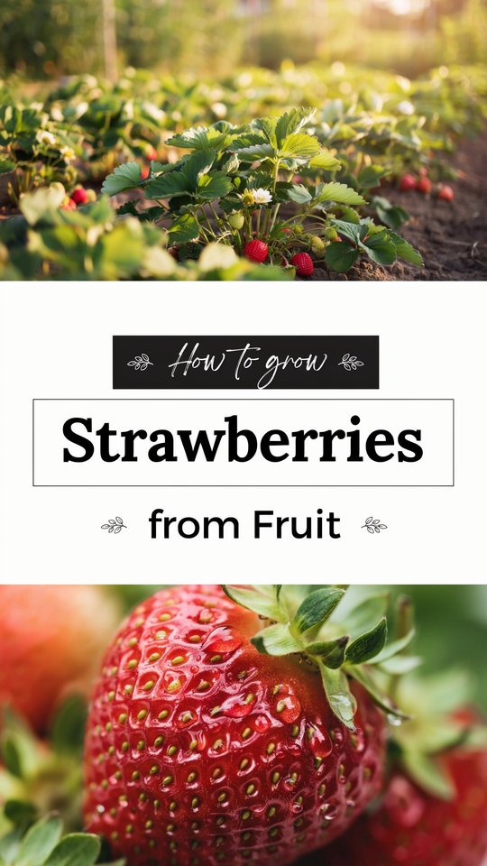 How to grow strawberries from fruit