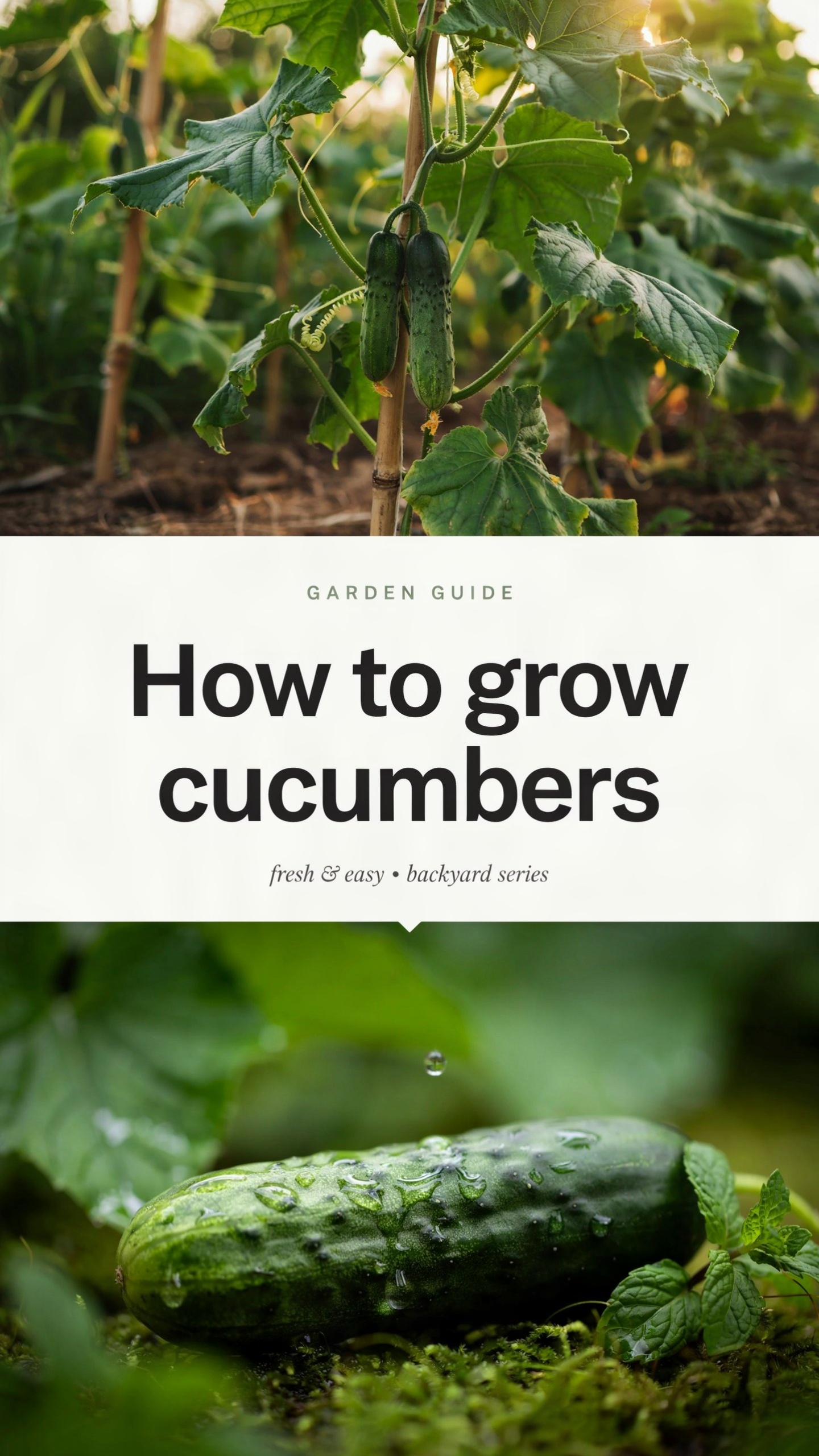 How to grow cucumbers