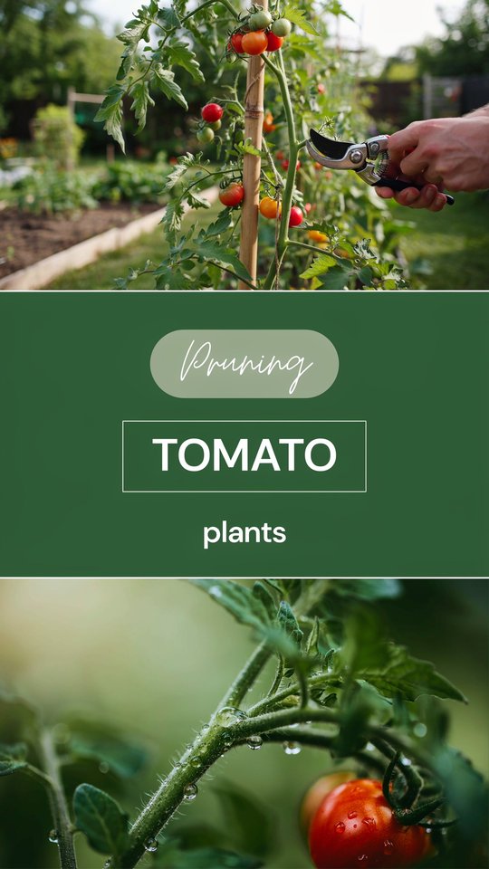 Pruning tomato plants