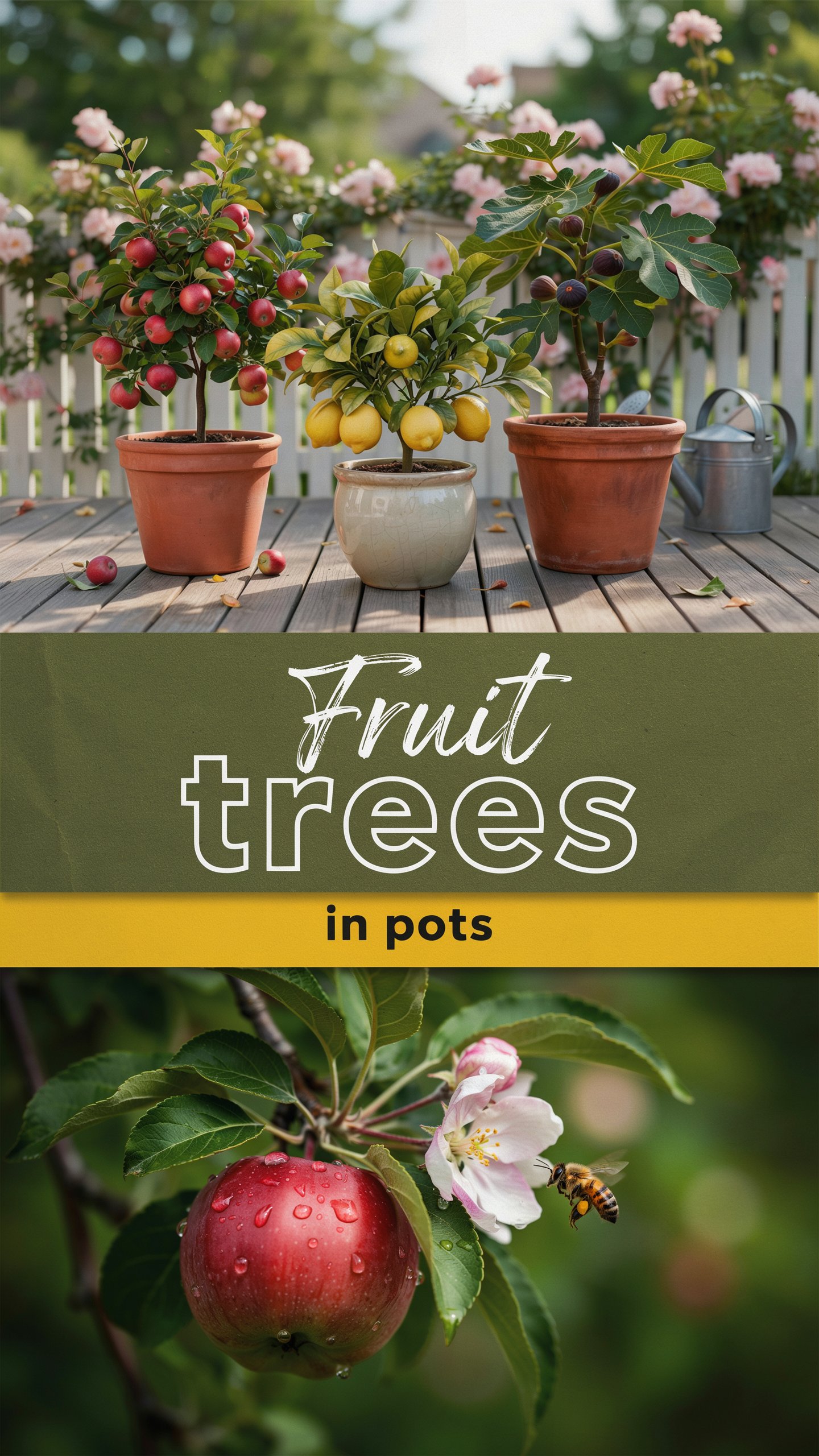 Fruit trees in pots